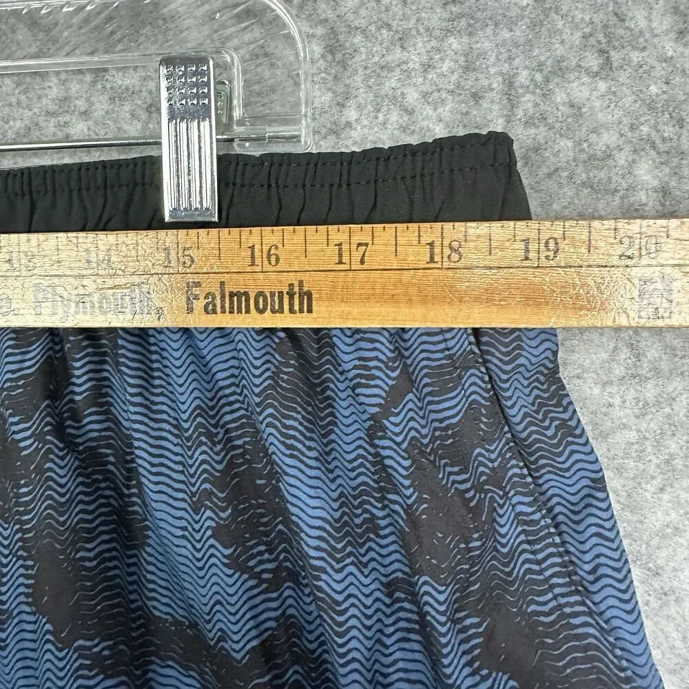 Vuori Trail Shorts Mens XXL Blue Lined Patterned Active Gym Pockets Workout 7